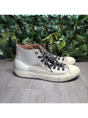 CONVERSE X JOHN VARVATOS HIGH TOP Leather GREY SHOES Limited Edition Men 11
